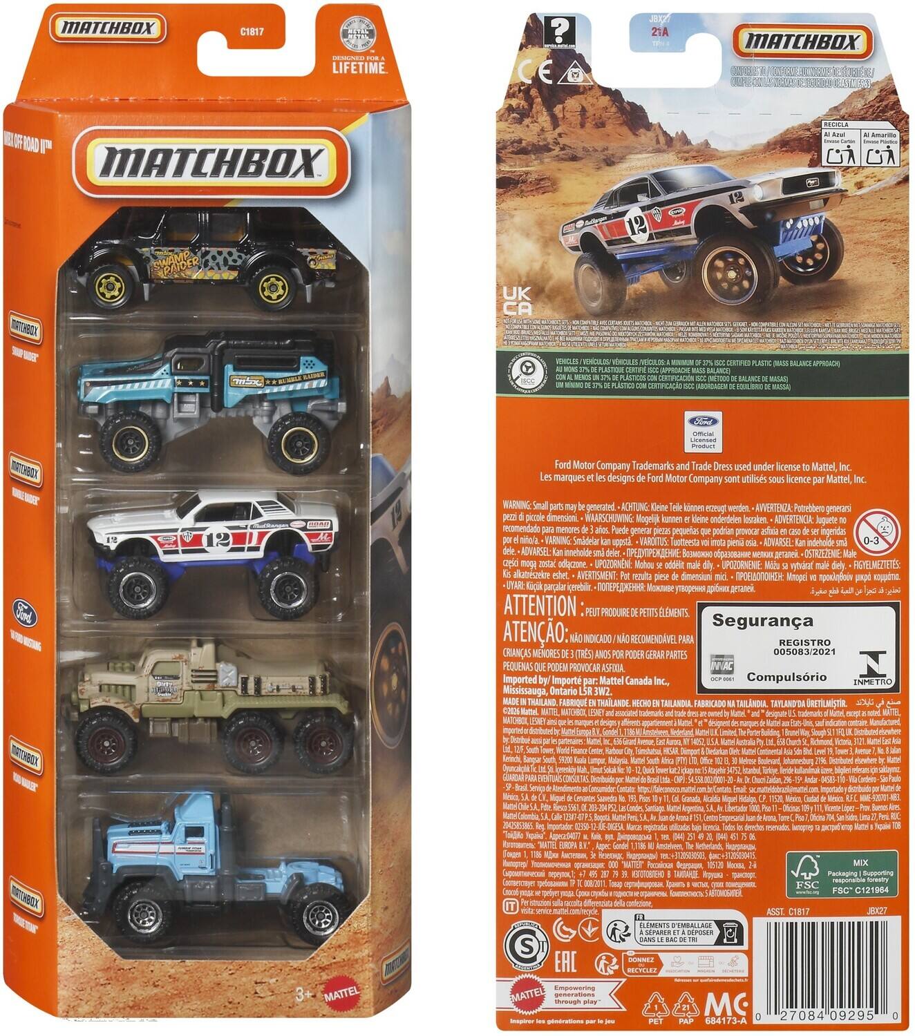 MATCHBOX C1817 LIFETIME

MATCHBOX
JAFCS T ROAD P
MATCHBOX BO SPIDER UK

Ford Motor Company Trademarks Trade Dress under license Mattel, Inc.
Märkenskoder designs Motor Company utiliss licence Matel, Inc.
MARNING parts-may geneuated
ACKTUNG Gene kdnnen esrug wenden.
AVVERTENZA: Potrebbero generarsi piczale dienioni
WRARSCHUWING Mageipk kanoe onderdries esralen
ADVERTENCIA luguete recomendade metom geneuar pequetias podrian povecar ardaia egerides mitola
VARNING Smidriar uppti
VAROITUS uotteesta pimi
ADVARSEL indrhode
ADVARSEL inneholdr
OSTRZEZENIE czeld mog odigczone
UPOZORNNE Mohou addriet
UPOZORNENIE ryhurat
REHELMEZTUTES: alutrisadre
AVERTISMENT: resuita dimensium
I Mnopei ioi pnpi oppte
SAR Lugk parplar icore