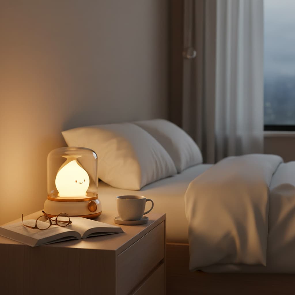 Alt View 1. FINEAK - Flameless LED Candles Lamp: Silicone Flame, Amber Light - Rechargeable Dimmable Night Light for Kids & Christmas - ‎Clear.