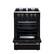 Alt View 1. Forno Appliances - Breno 2.3 Cu. Ft. Freestanding Gas Range with Antique Brass Accents - Black.