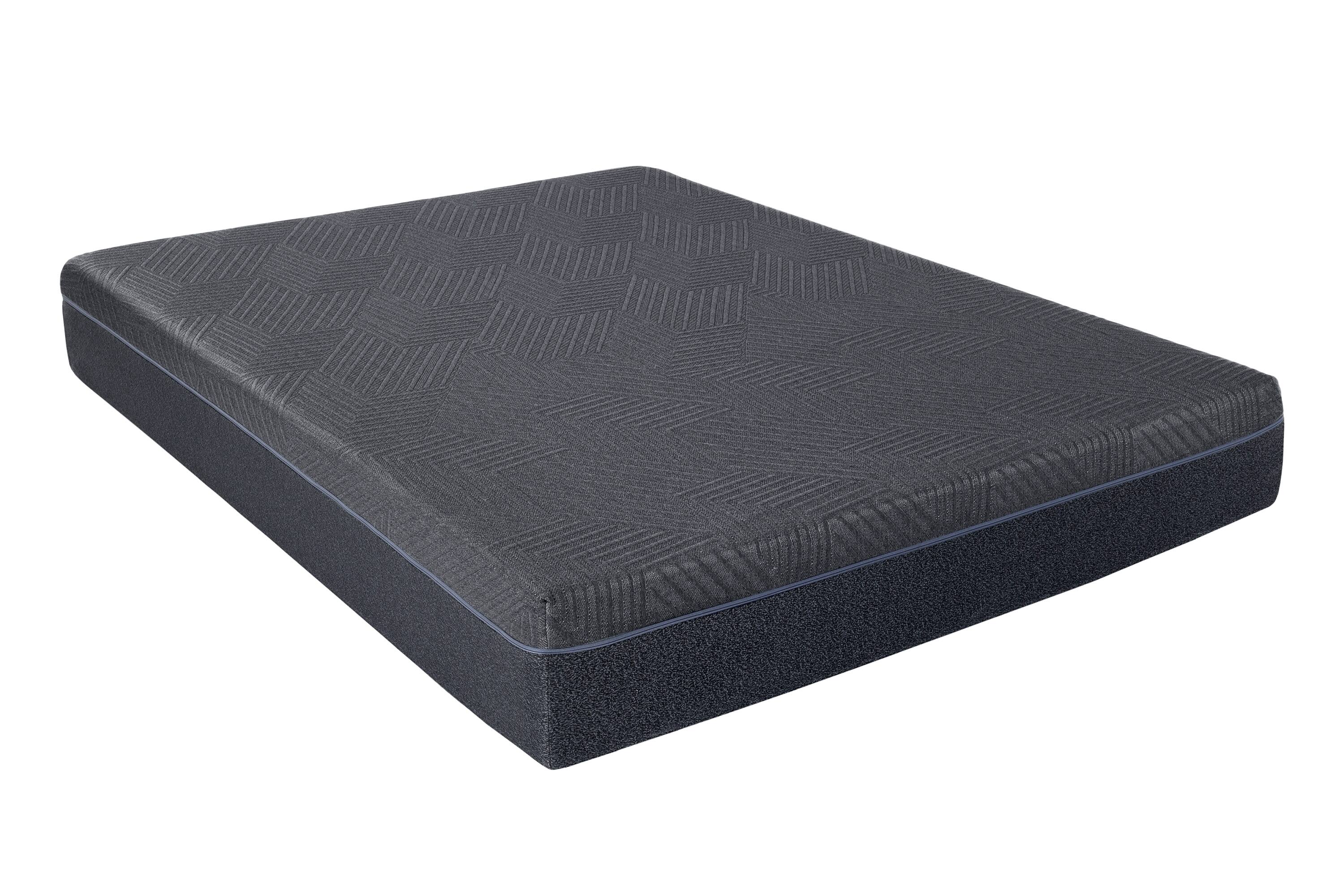Front. TinyHomie - 11inch Queen Mattress Green Tea Gel-Infused Memory Foam Mattress Gray Mattress in a Box - Dark Gray.