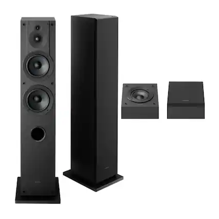 Front. Sony - Sony 3-Way Floorstanding Speaker System (Pair) with Dolby Atmos Speakers (Pair).