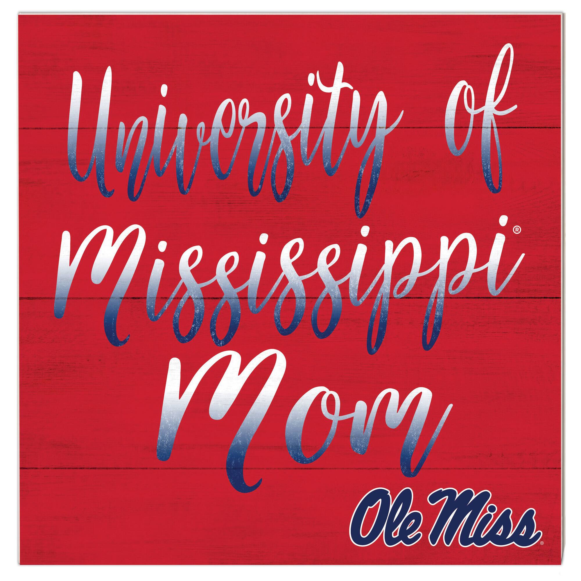 Ole Miss Rebels 10'' x 10'' Mom Plaque
