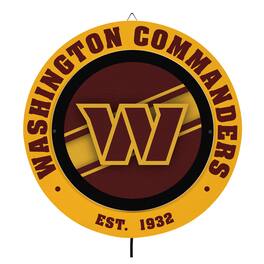 Evergreen Enterprises - Washington Commanders 15" LED Round Metal Lit Wall Sign - Multicolor