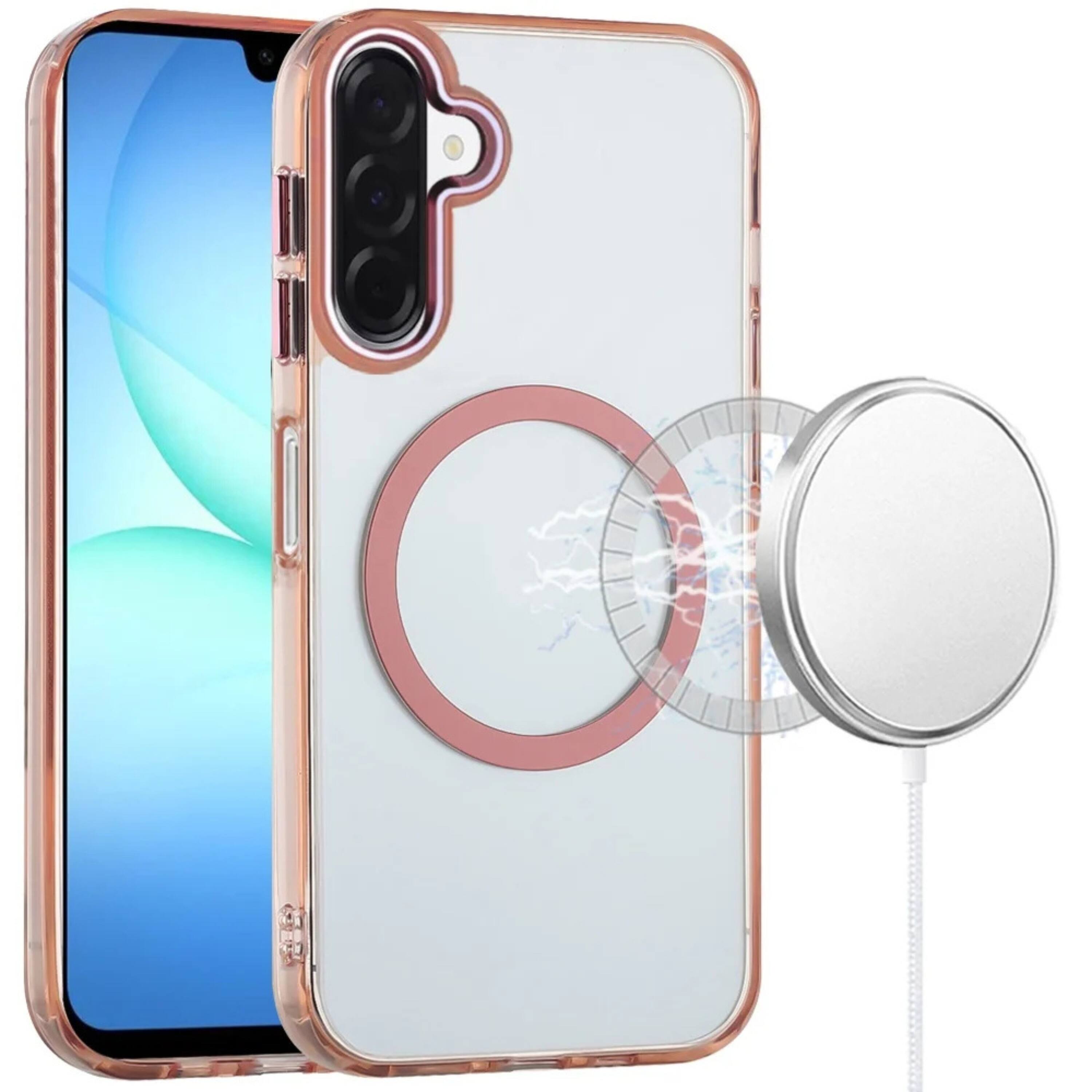 Kitcheniva Translucent Clear Metal Button Hybrid Phone Case With ...