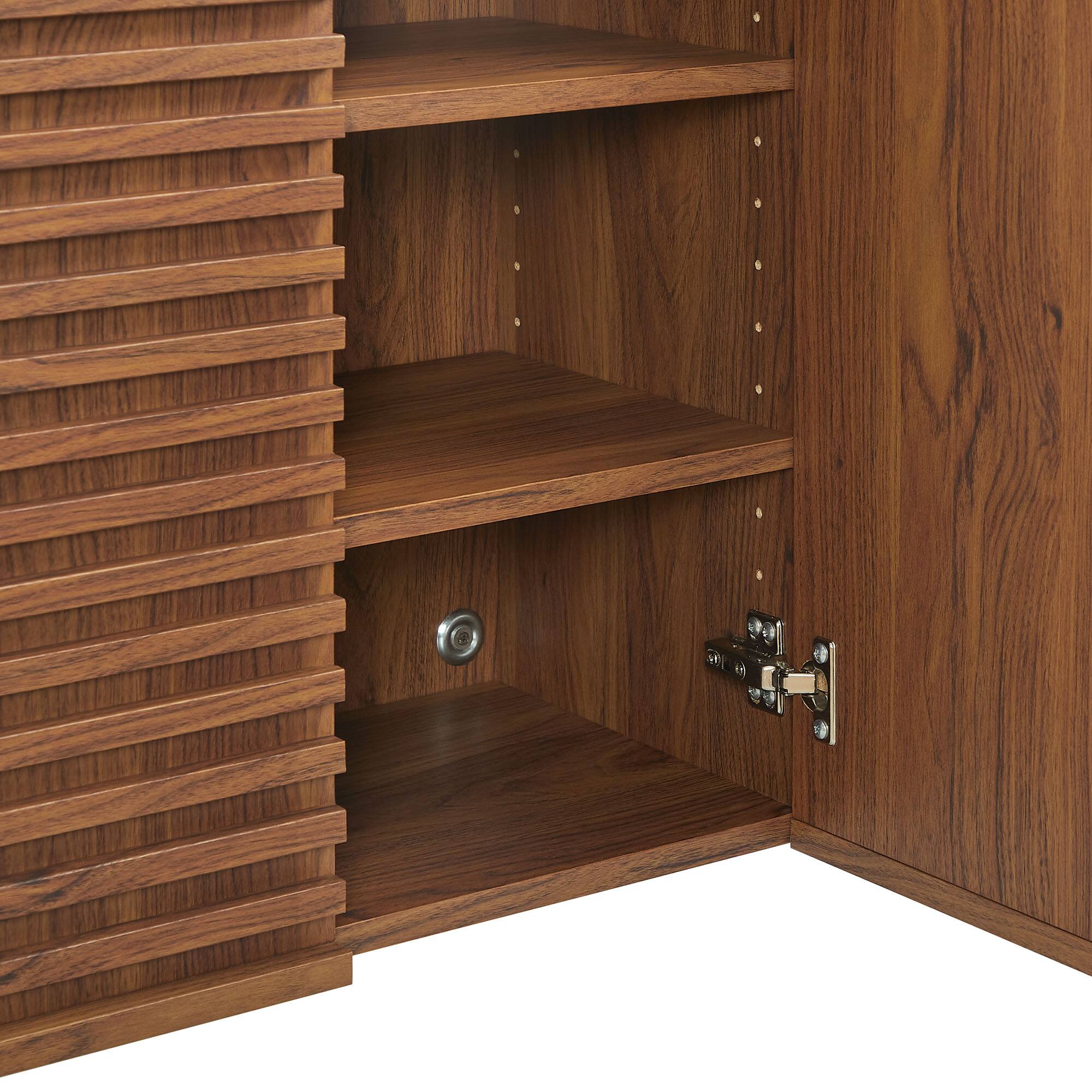 Alt View 7. Modway - Render Bathroom Cabinet Set by Modway - Walnut.