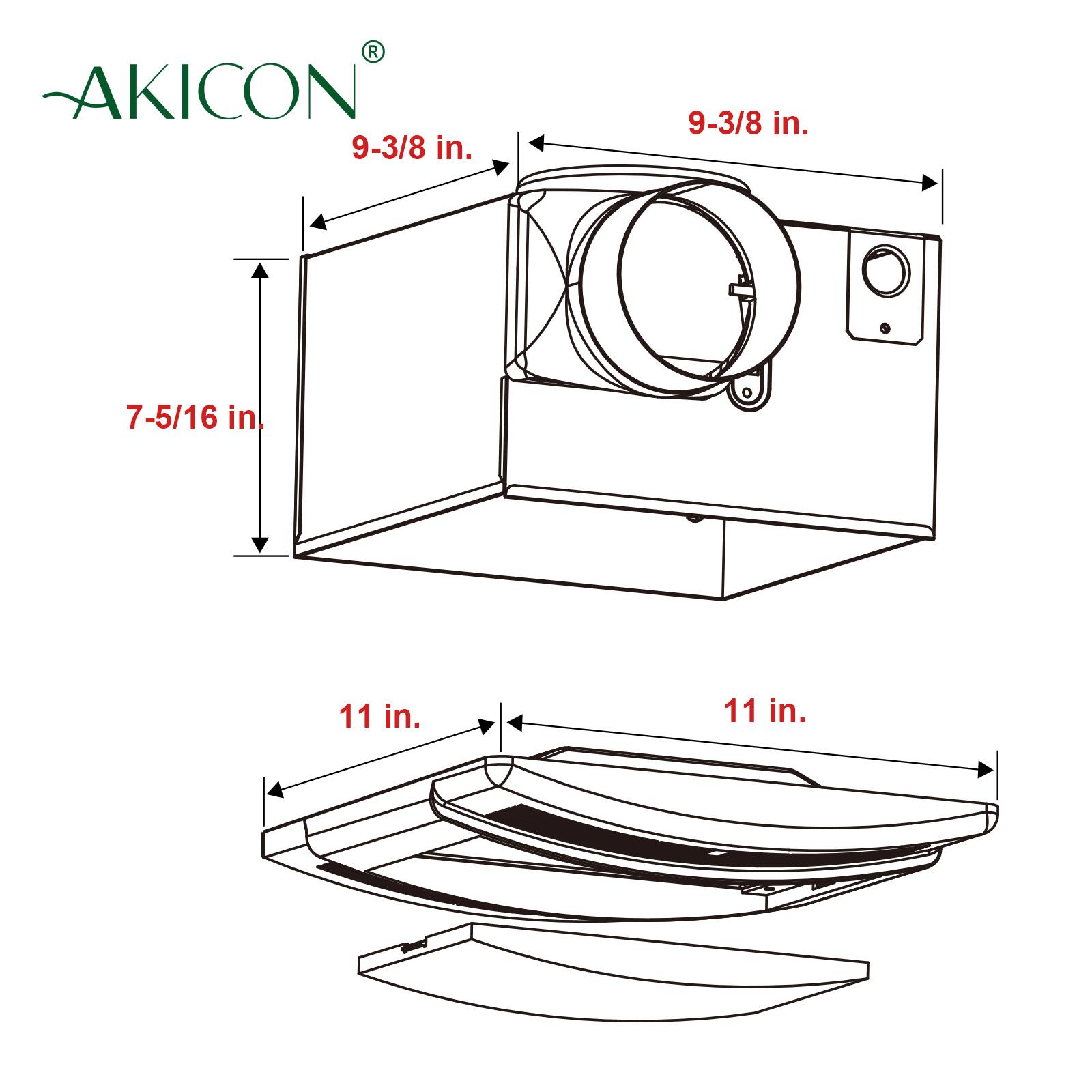 AKICON®

9-3/8 in.

7-5/16 in.

11 in.

11 in.