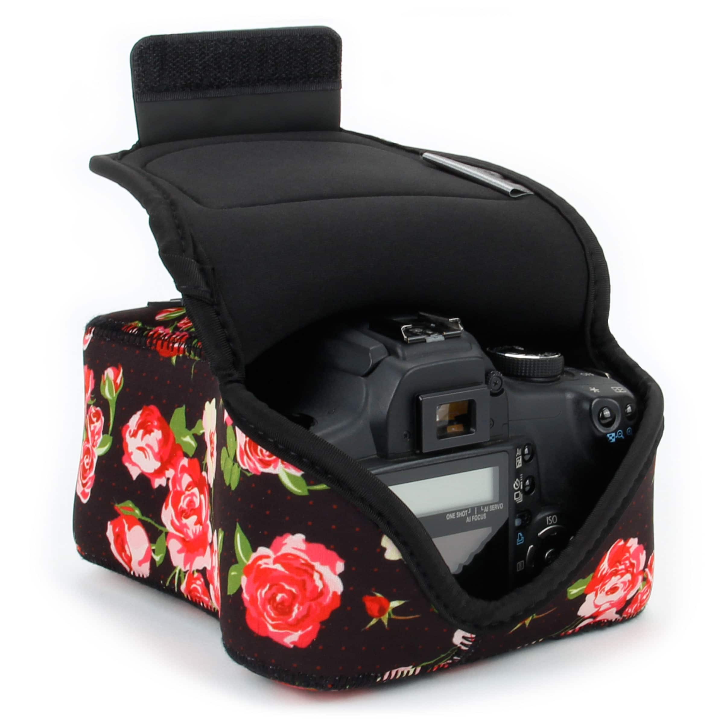 USA Gear - DSLR Camera Case Sleeve with Accessory Storage & Strap Openings
