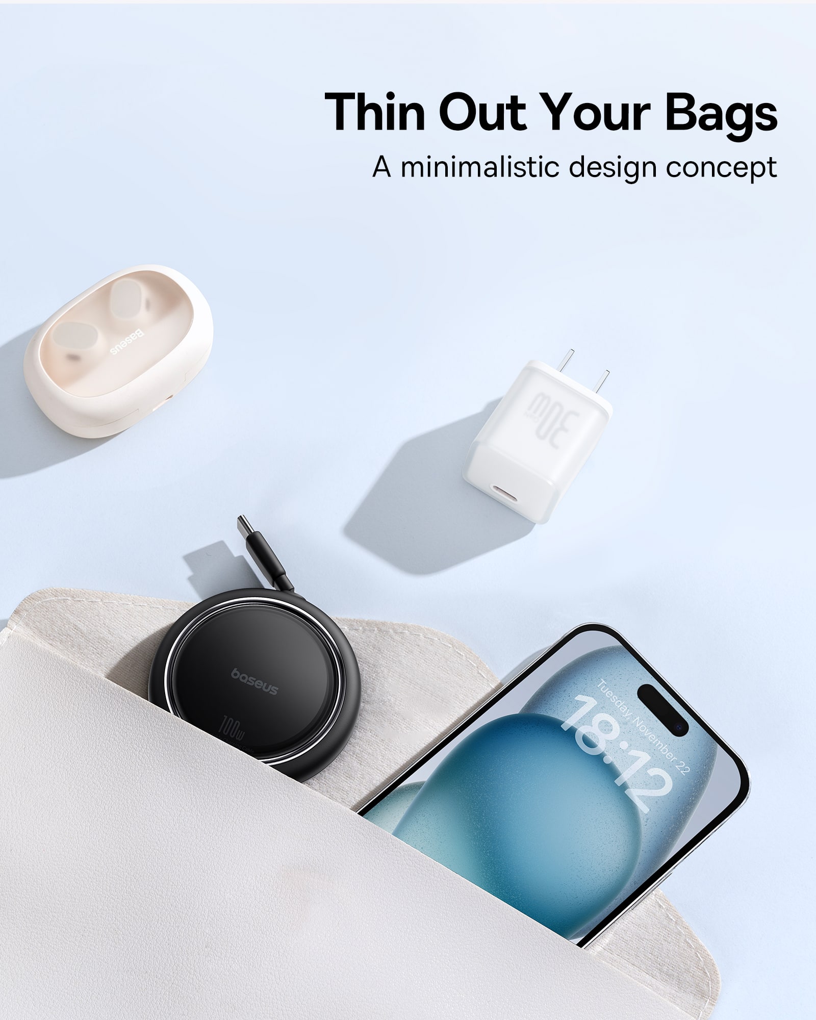 Thin Out Your Bags: A minimalistic design concept.