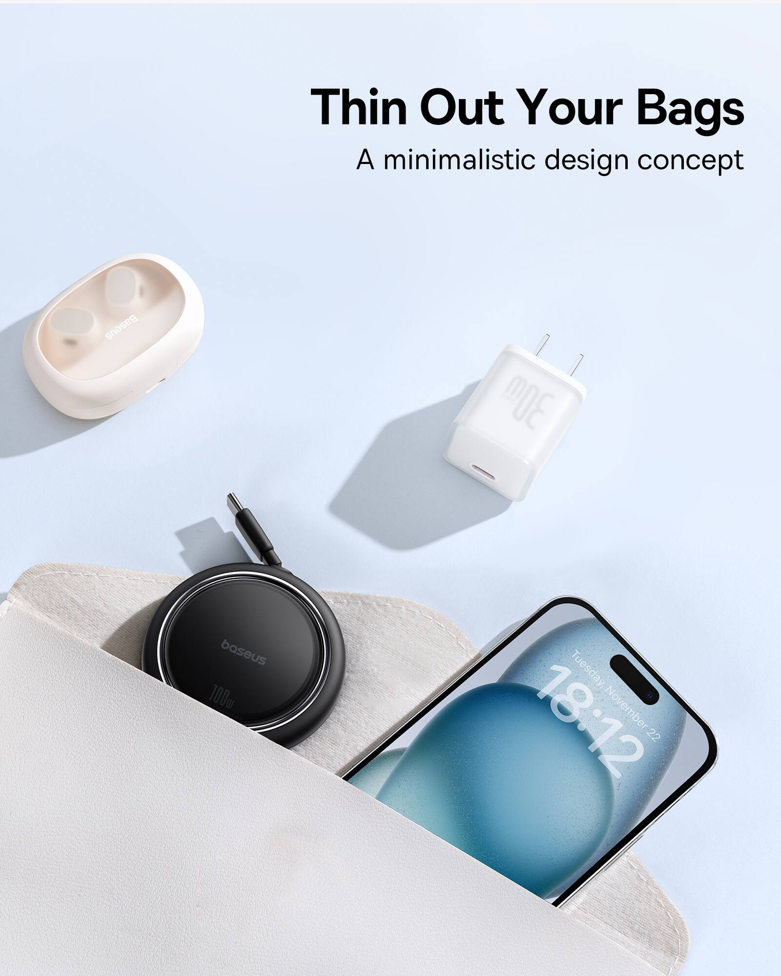 Thin Out Your Bags: A minimalistic design concept.