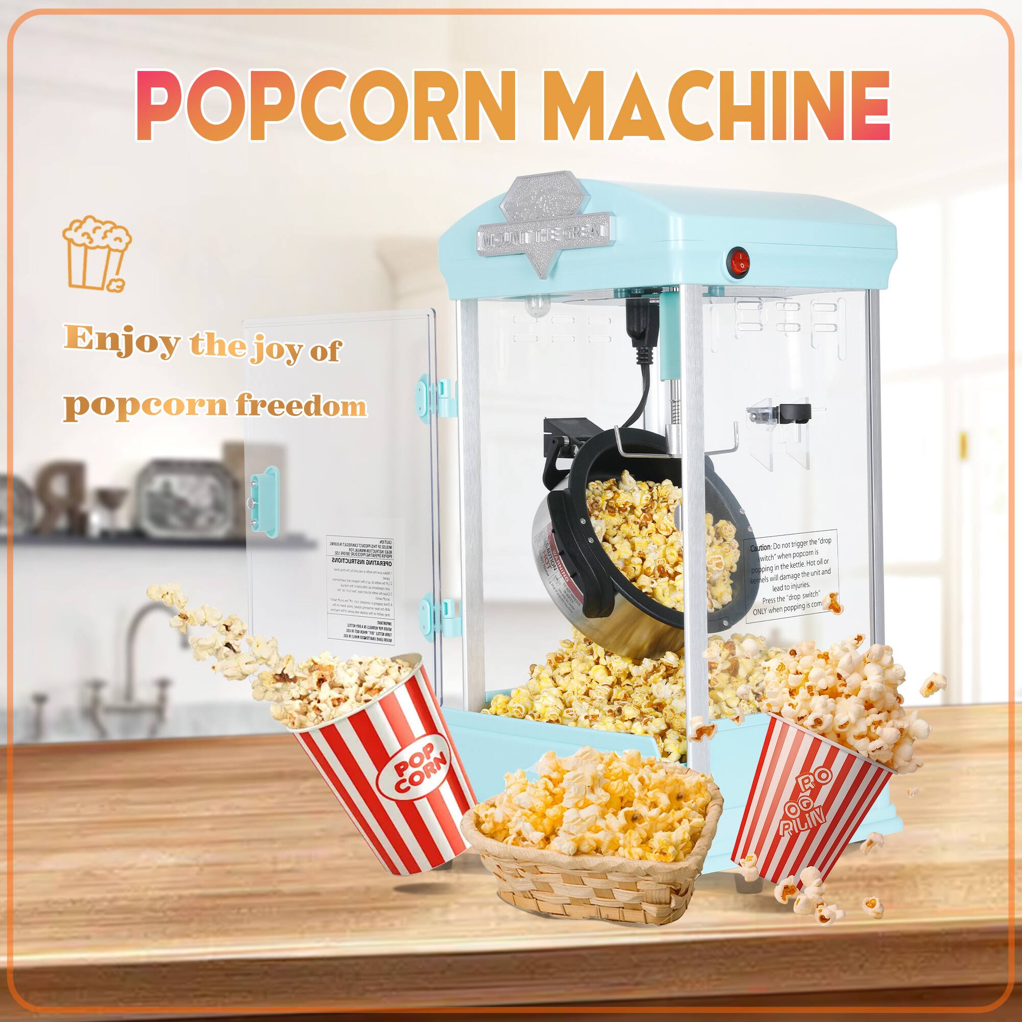 POPCORN MACHINE

Enjoy the joy of popcorn freedom