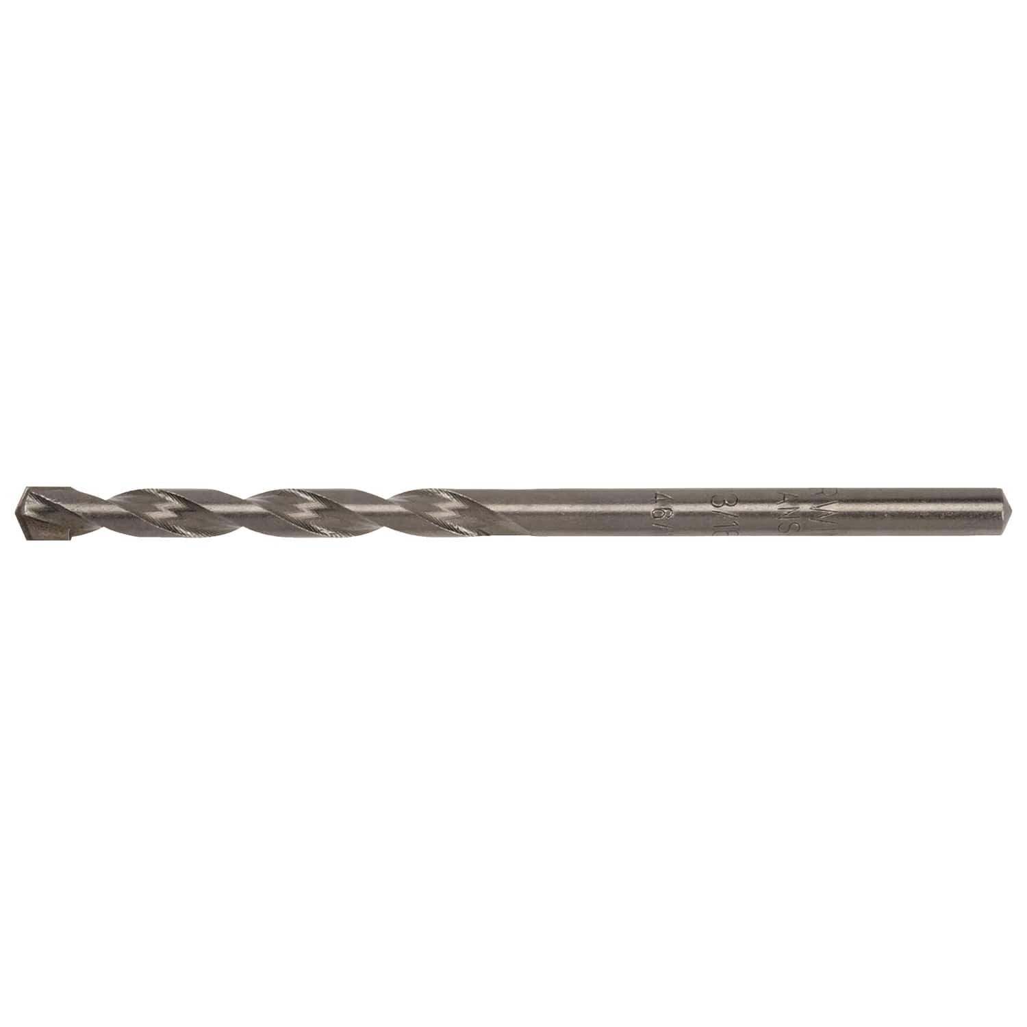 Irwin - 3/16  X 3 1/2  L Chrome Vanadium Steel Percussion Drill Bit Straight Shank 1 pk