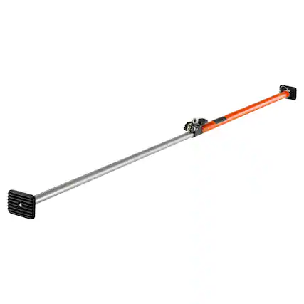 Front. VEVOR - Cargo Bar, Cargo Bar Adjustable from 40" to 73", Heavy-duty Steel Cargos Stabilizer with Non-Slip Foot Pads - Orange.
