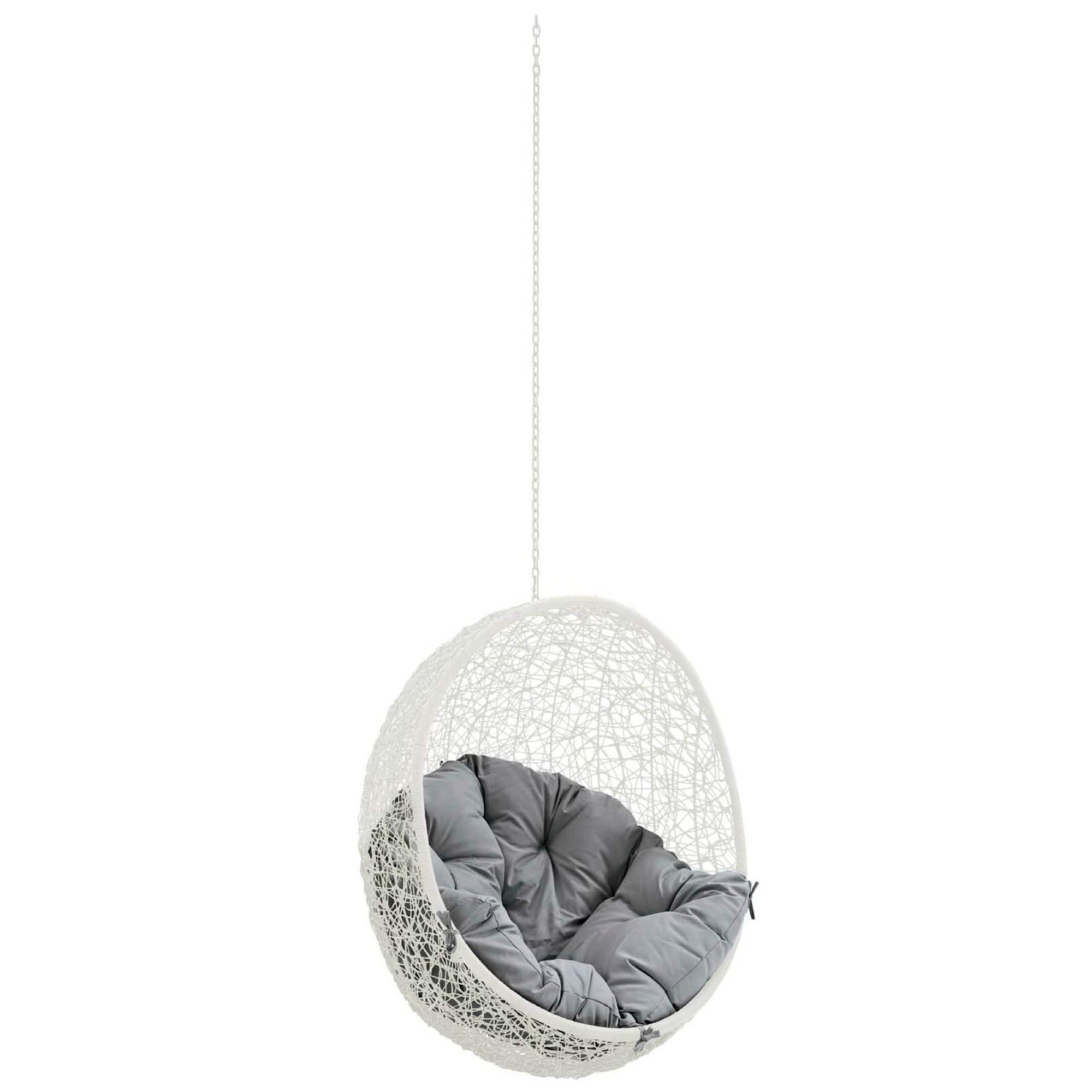 Hide Outdoor Patio Swing Chair Without Stand by Modway - White Gray price history on PriceWatchPro