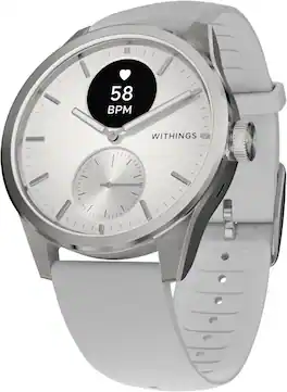 Withings - ScanWatch 2 - Heart Health Hybrid Smartwatch - 42mm - White - (2025)