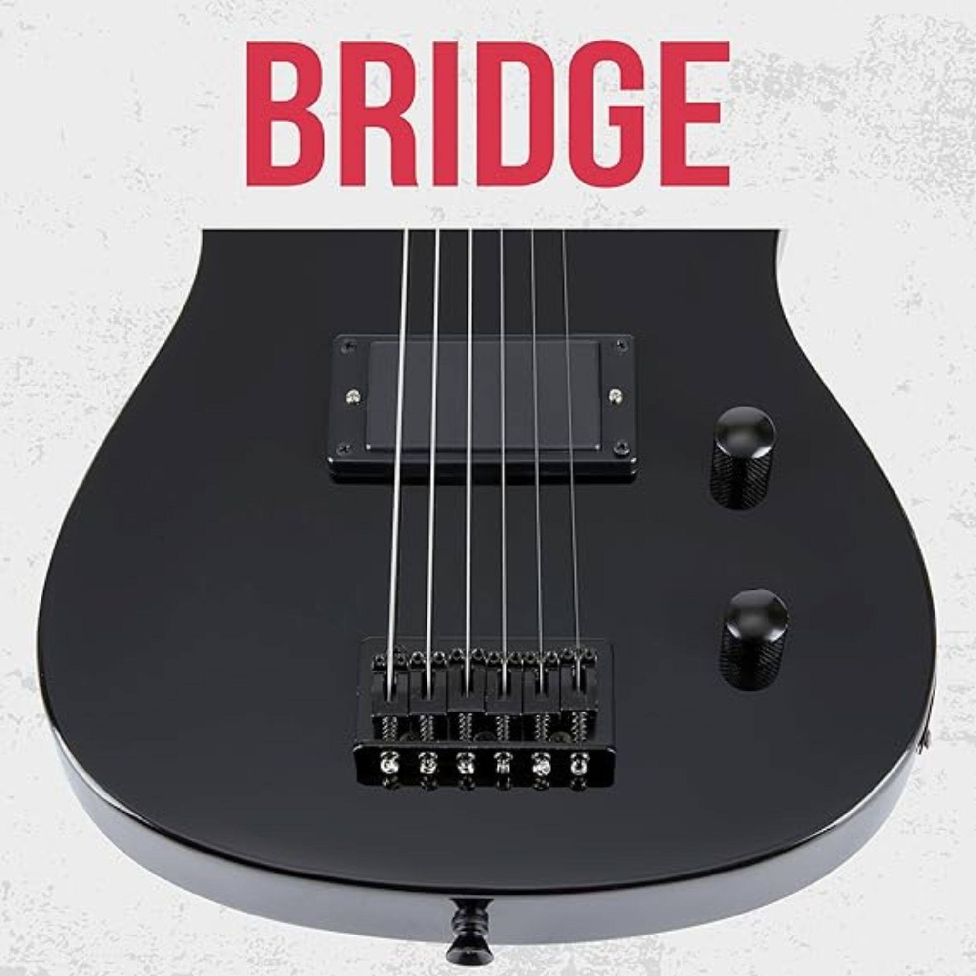 Alt View 3. Lyxpro - Electric Guitar Kit, 30” Electric Guitar with Amp & Electric Guitar Accessories - Black.