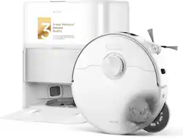 MOVA - P70 Pro Ultra Robot Vacuum and Mop, 30kPa Suction, Mop Extend and Edge Cleaning, Auto Mop Self-Cleaning with Hot Water - White
