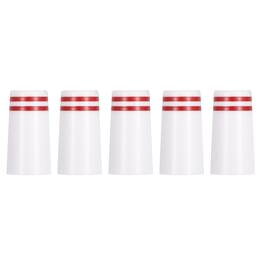 Unique Bargains - Golf Plastic Ferrules, Golf Club Ferrules Fits 0.35In Tapered Steel Shafts, 5pcs - Fits Golfing Club Repair/Replacement - White, Red