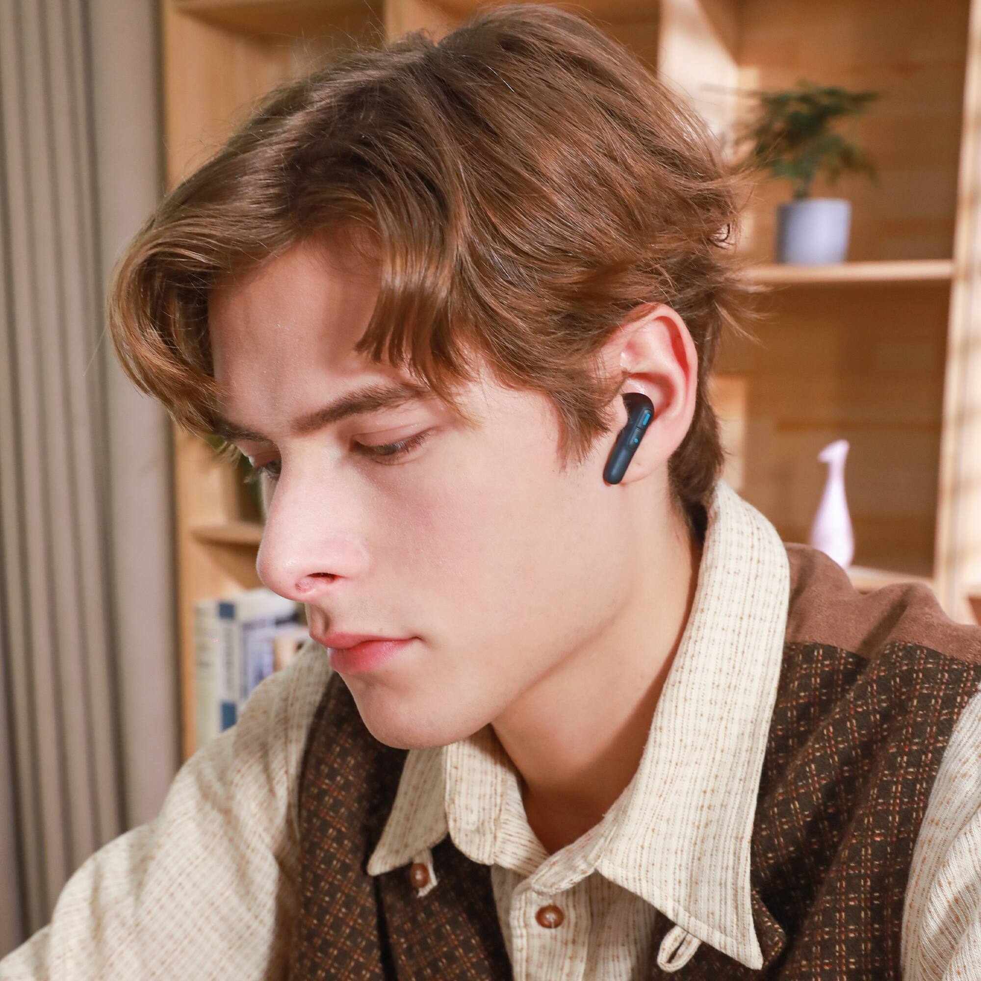 Alt View 24. LINNER - Nova Lite OTC Bluetooth Hearing Aids with Noise Canceling and Volume Control - Blue.