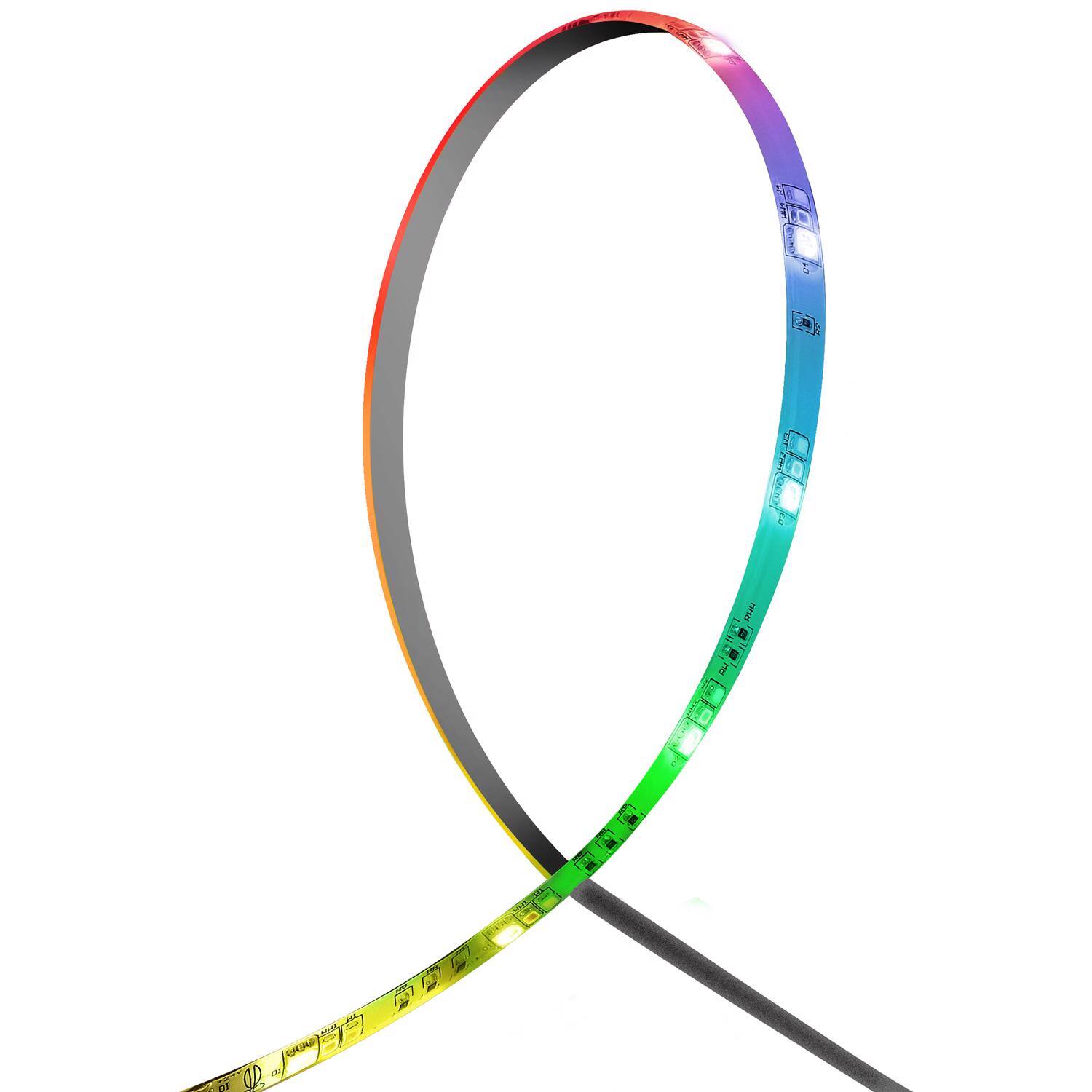 Angle. FEIT ELECTRIC - Feit 10 ft. L Color Changing Plug-In LED Tape Light 1 pk.