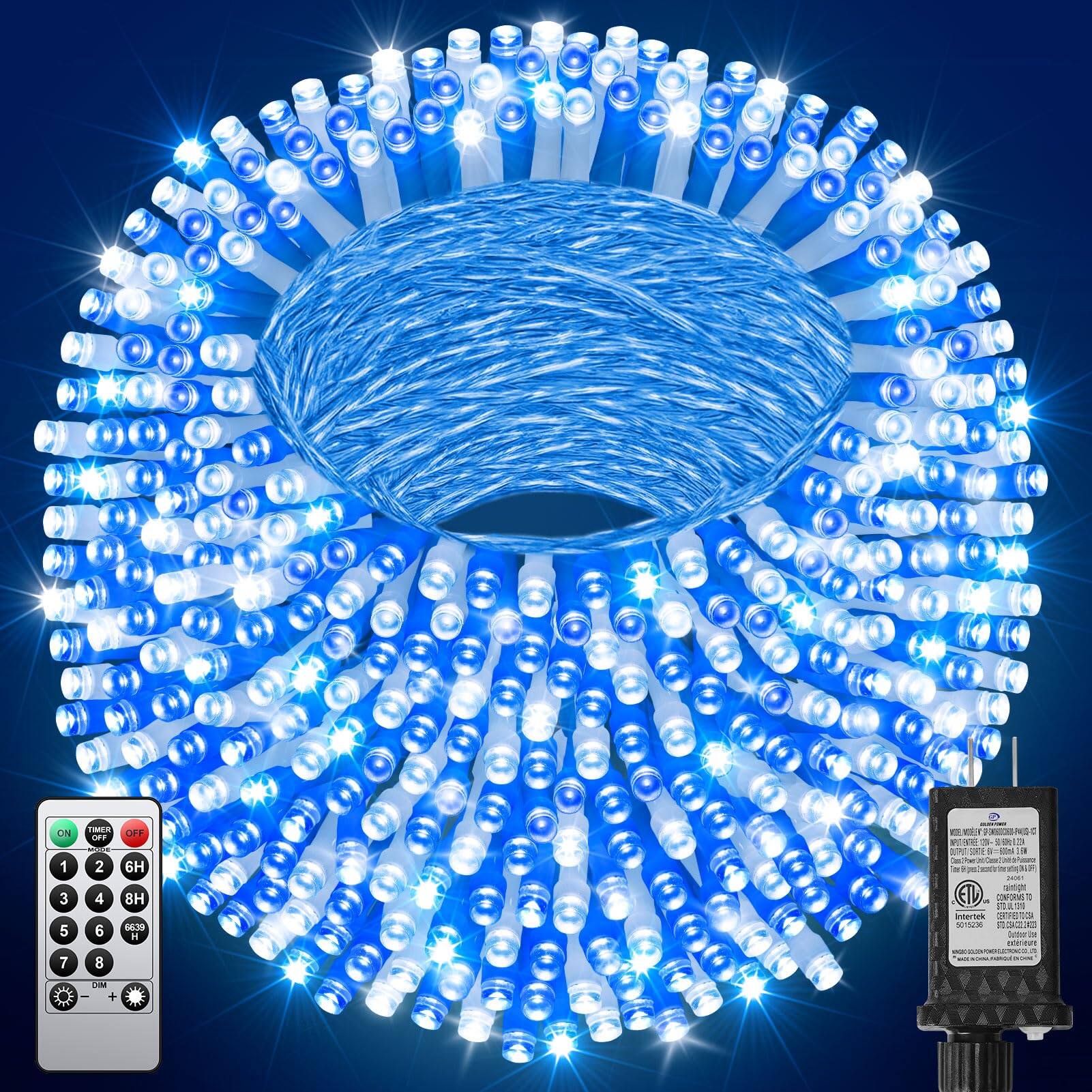 Blue and White 355FT 900LED