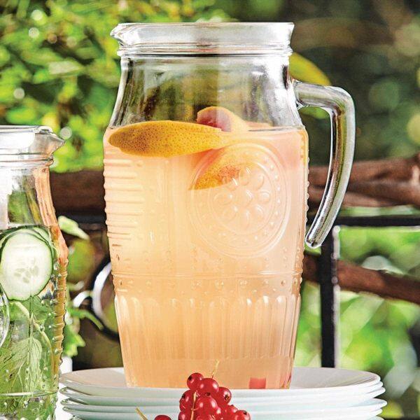Alt View 2. Bormioli Rocco - Bormioli Rocco Exclusiva Carafe, 1 L Star Glass Faceted Lead-Free Jug - Clear.