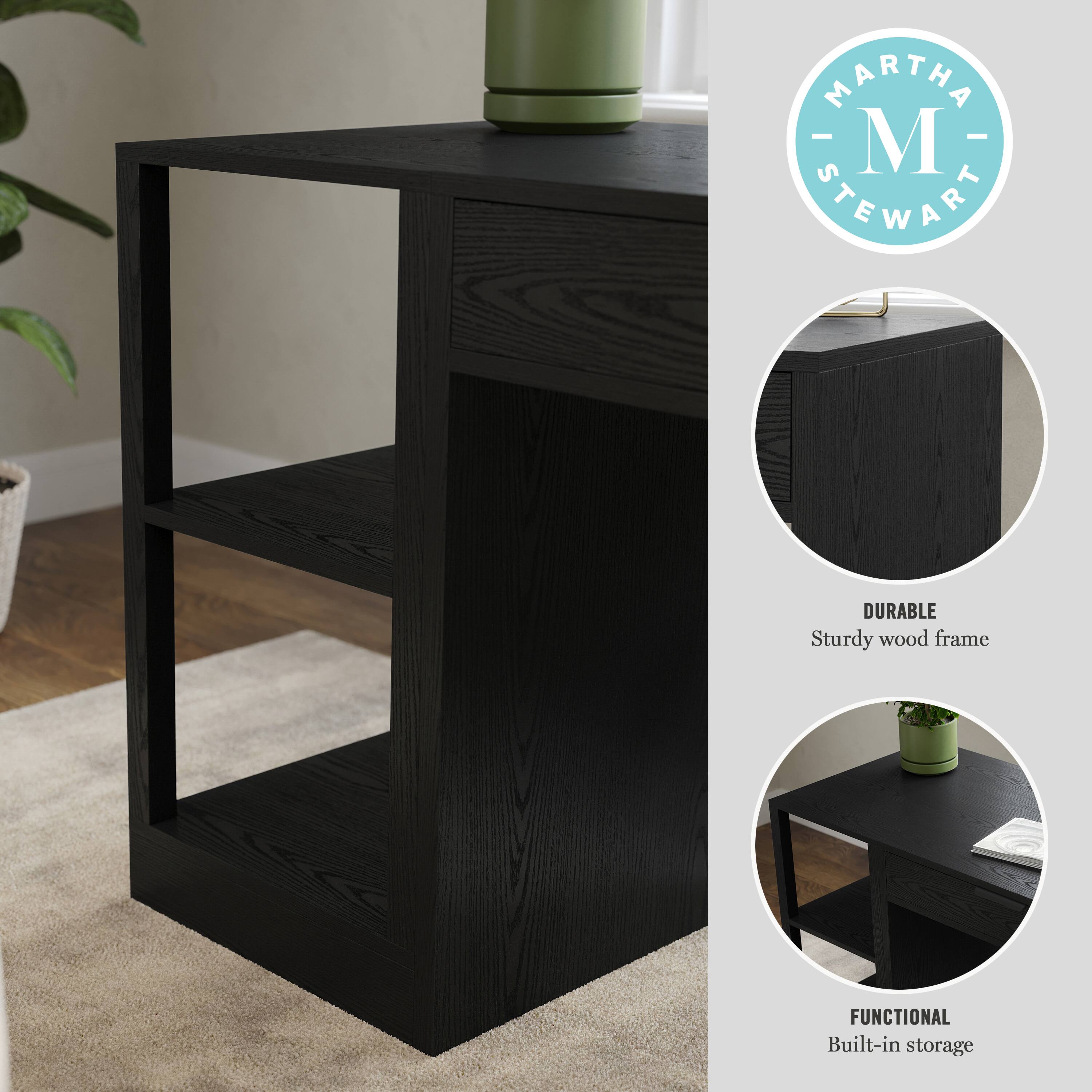 MARTHA STEWART DURABLE Sturdy wood frame FUNCTIONAL Built-in storage