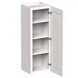 Boyel Living - 15-in W x 42-in H x 12-in D Shaker RTA Kitchen Wall Cabinet with Soft-Close - White Shaker