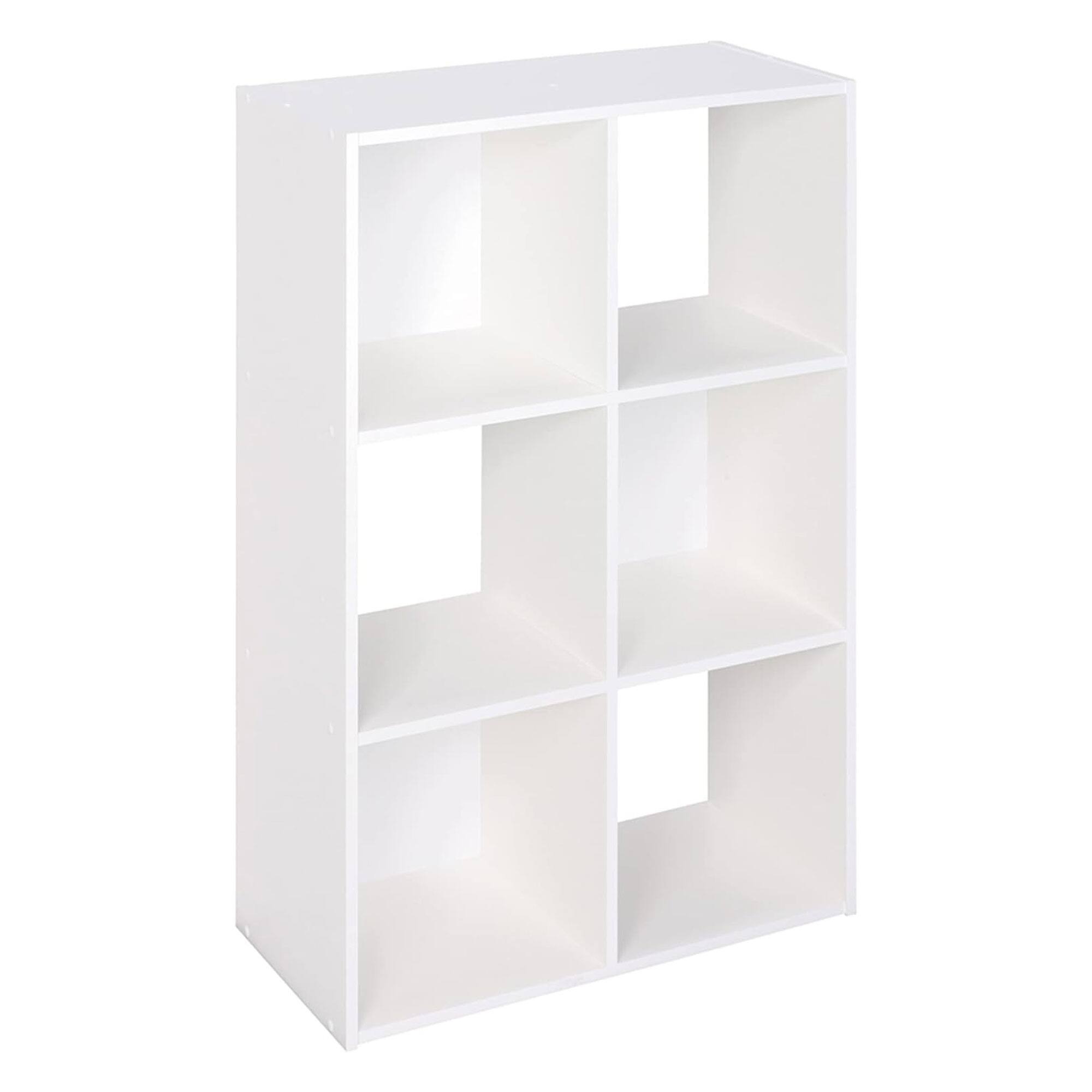 ClosetMaid - Decorative Home Stackable 6 Cube Cubeicals Organizer Storage - White