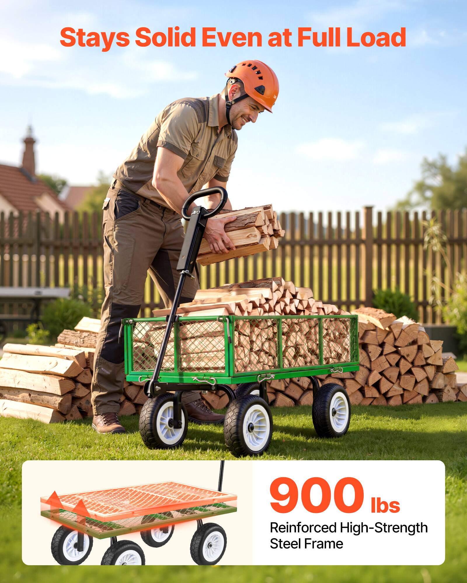 Stays Solid Even at Full Load

900 lbs Reinforced High-Strength Steel Frame