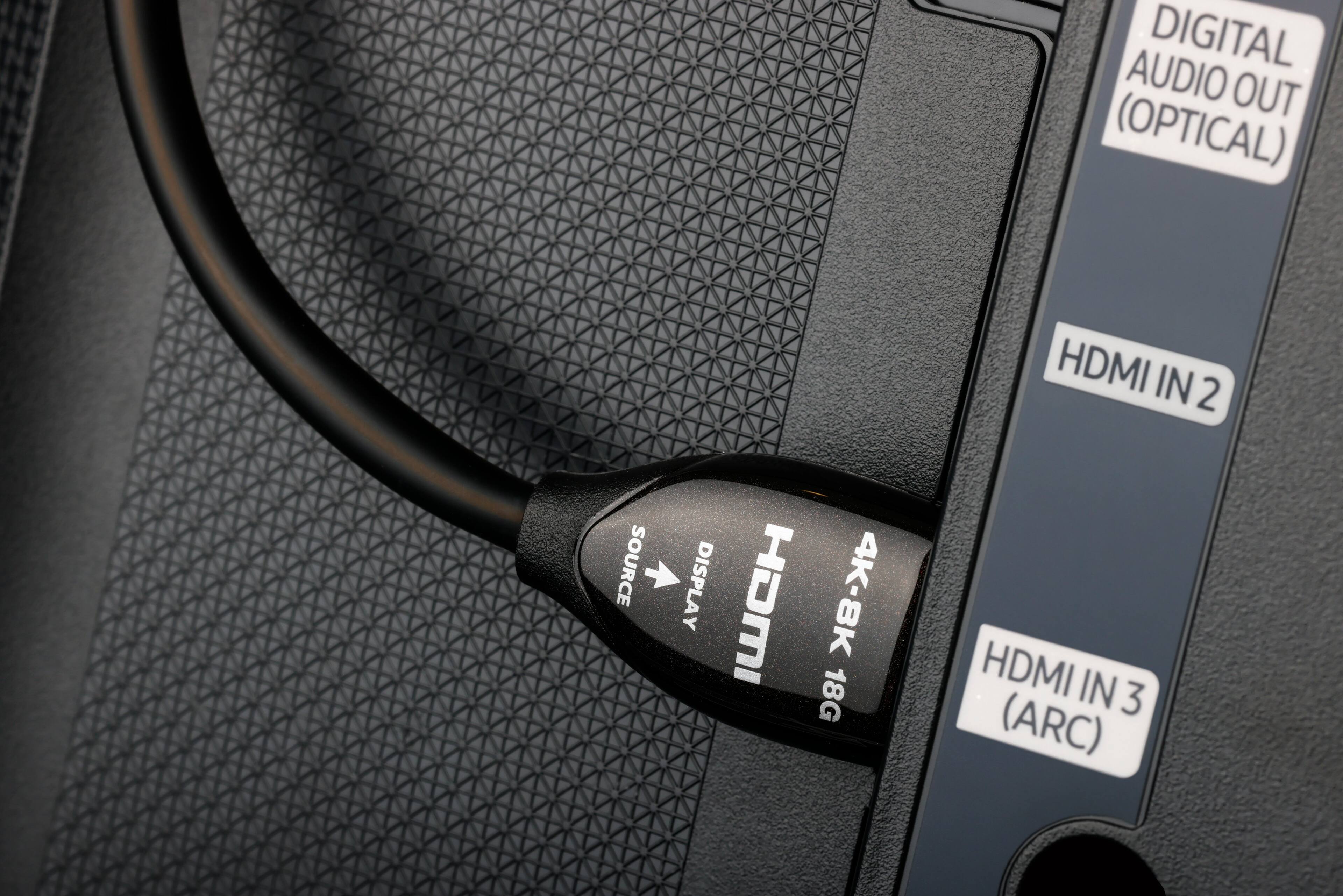 Digital Audio Out (Optical) HDMI In 2 Source Display Y HDMI 4K-8K 18G HDMI In 3 (ARC)