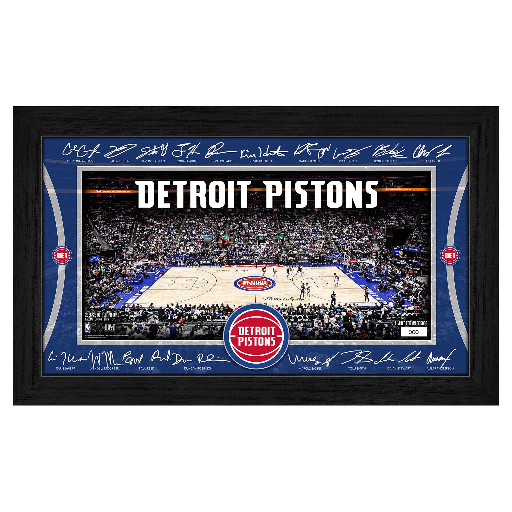 Highland Mint New York Knicks 2025 Signature Court Framed Picture