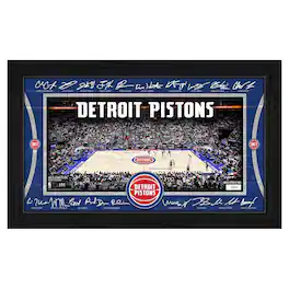 Highland Mint - Detroit Pistons 2025 Facsimile Signature Court Framed Picture - Multicolor