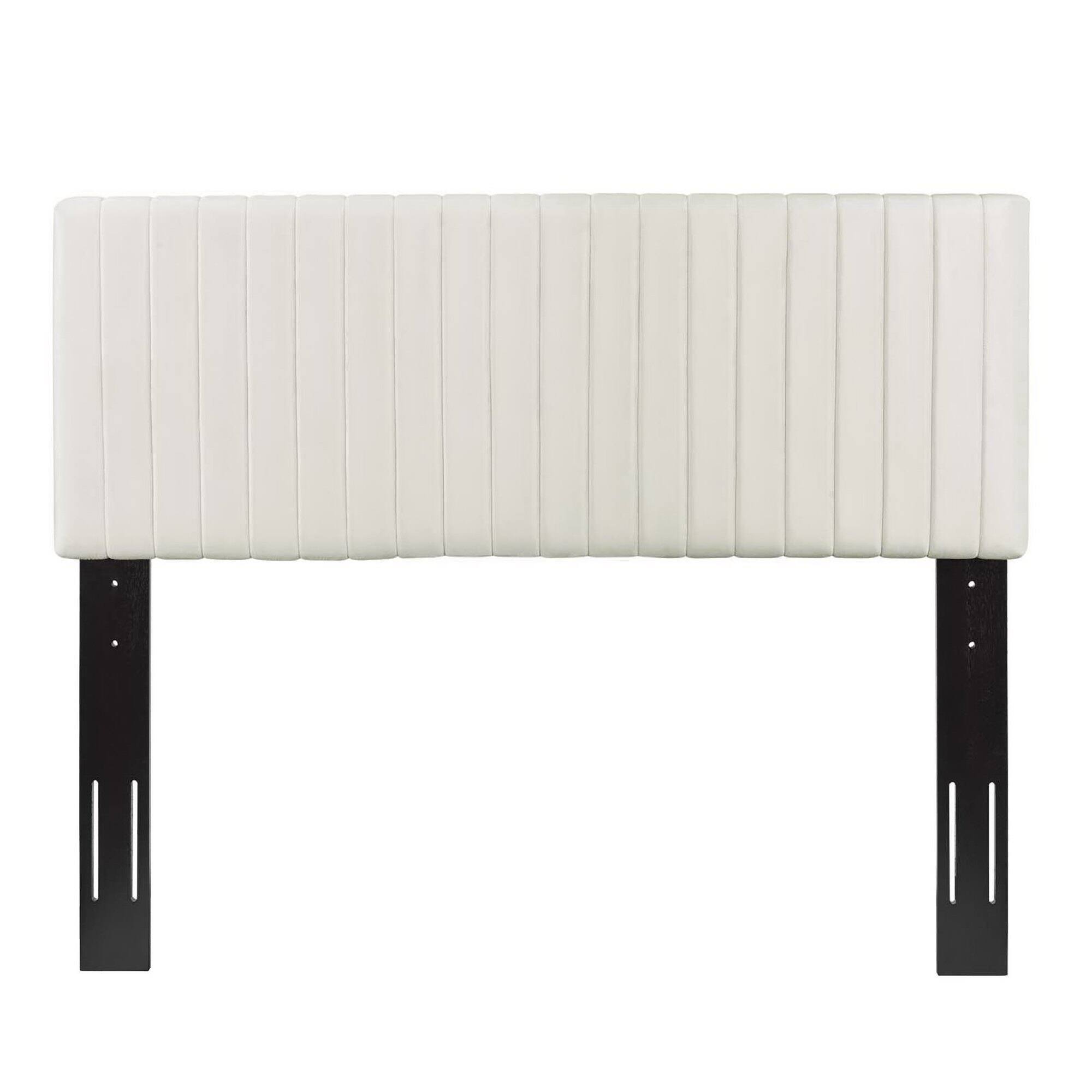 Alt View 1. Modway - Keira Performance Velvet Full / Queen Headboard by Modway - White.