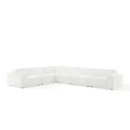 Restore 6-Piece Sectional Sofa by Modway - White
