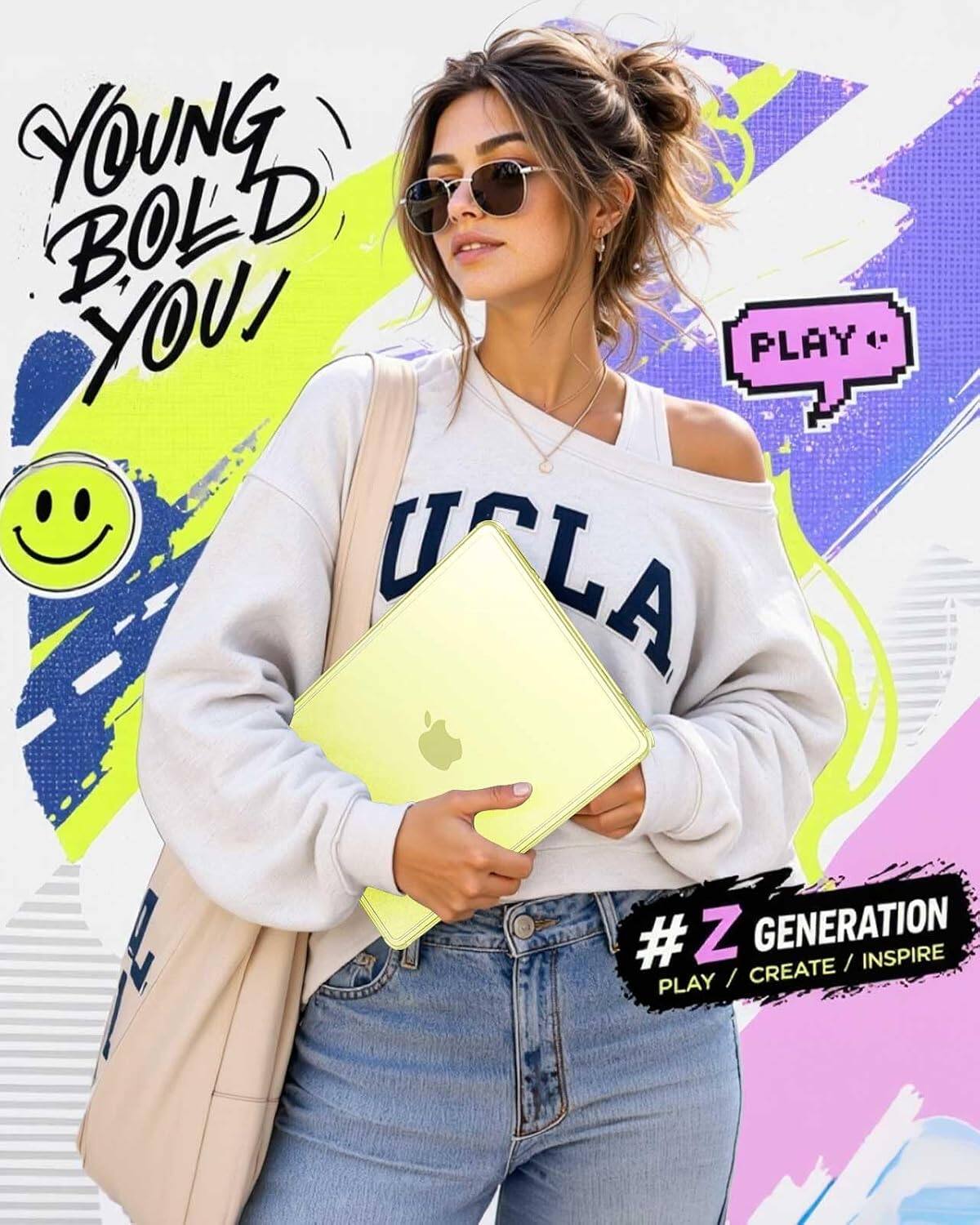 YOUNG BOLD YOU!  
PLAY UCLA  
#Z GENERATION  
PLAY / CREATE / INSPIRE
