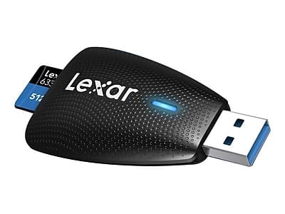 Lexar - USB Card Reader, Mac and PC - Black