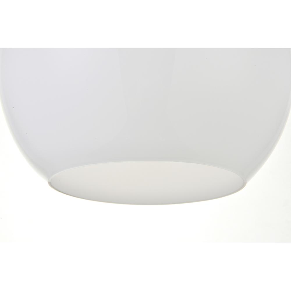 Back. Living District - Baxter 1 Light Black Pendant With Frosted White Glass - Black And Frosted White.