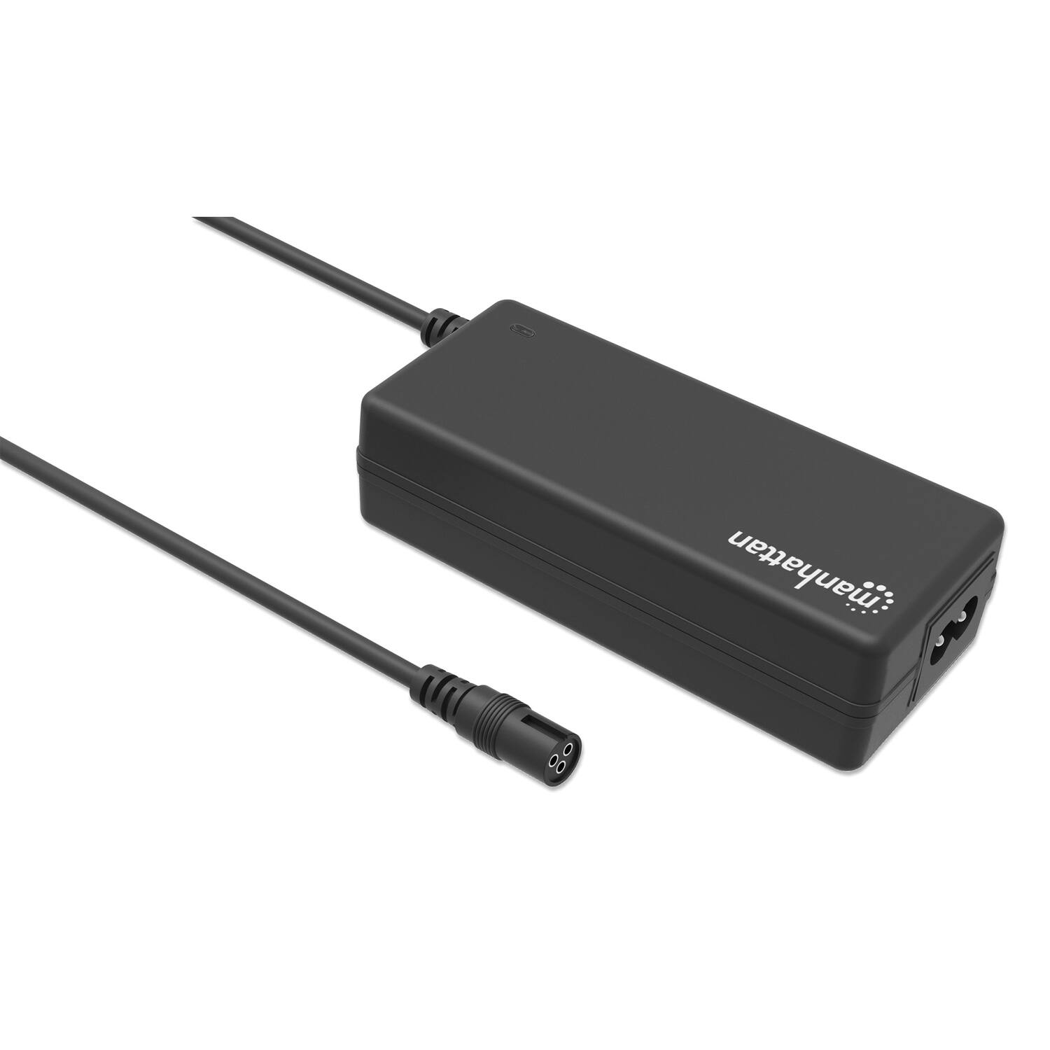 Alt View 2. Manhattan - 65-Watt Universal AC Laptop Charger - Black.