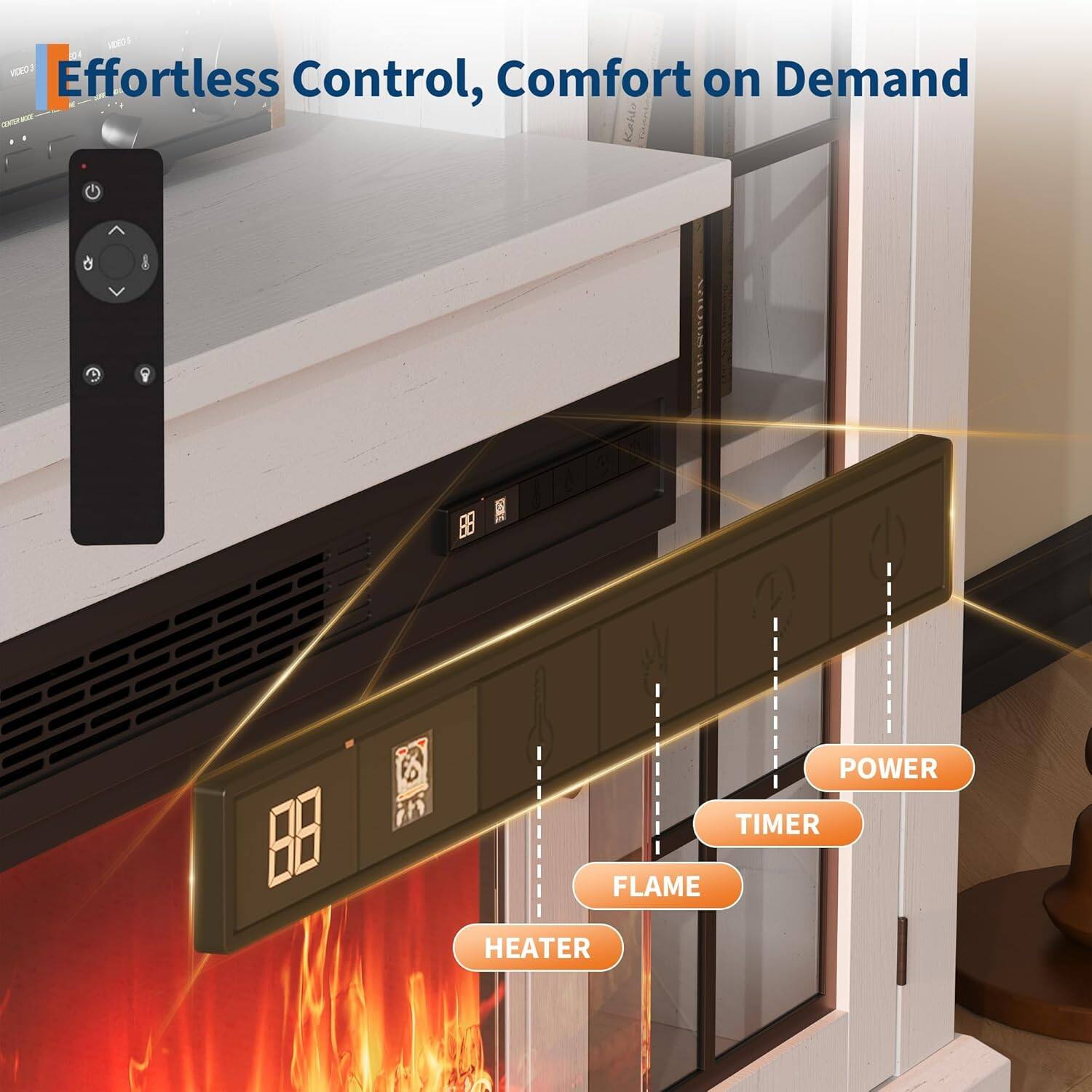 Effortless Control, Comfort on Demand

POWER TIMER FLAME HEATER