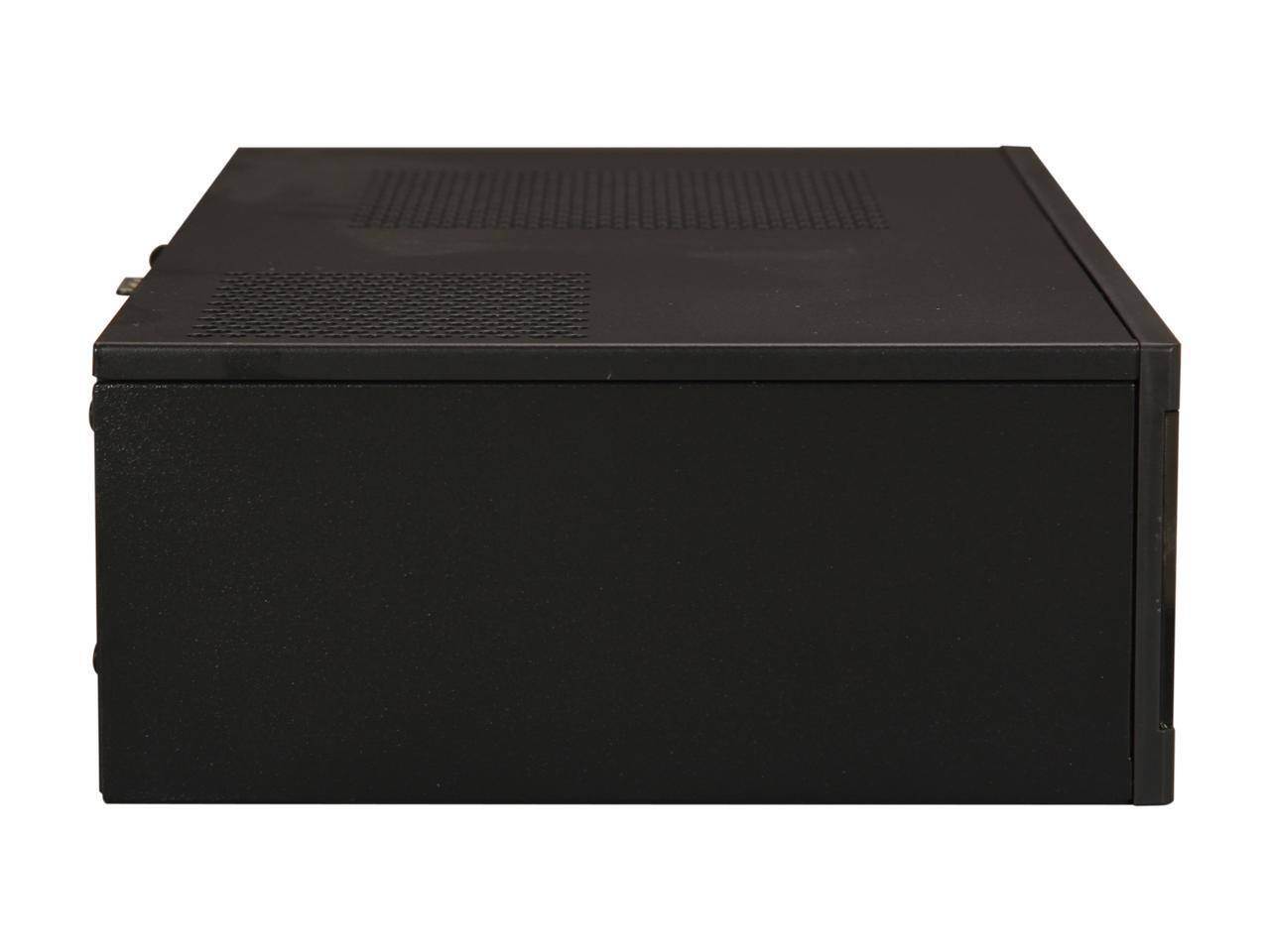 Alt View 2. SilverStone - SILVERSTONE Milo series ML05B Black Acrylic Front Panel, 0.8mm SECC body Mini-ITX Media Center / HTPC Case - Black.