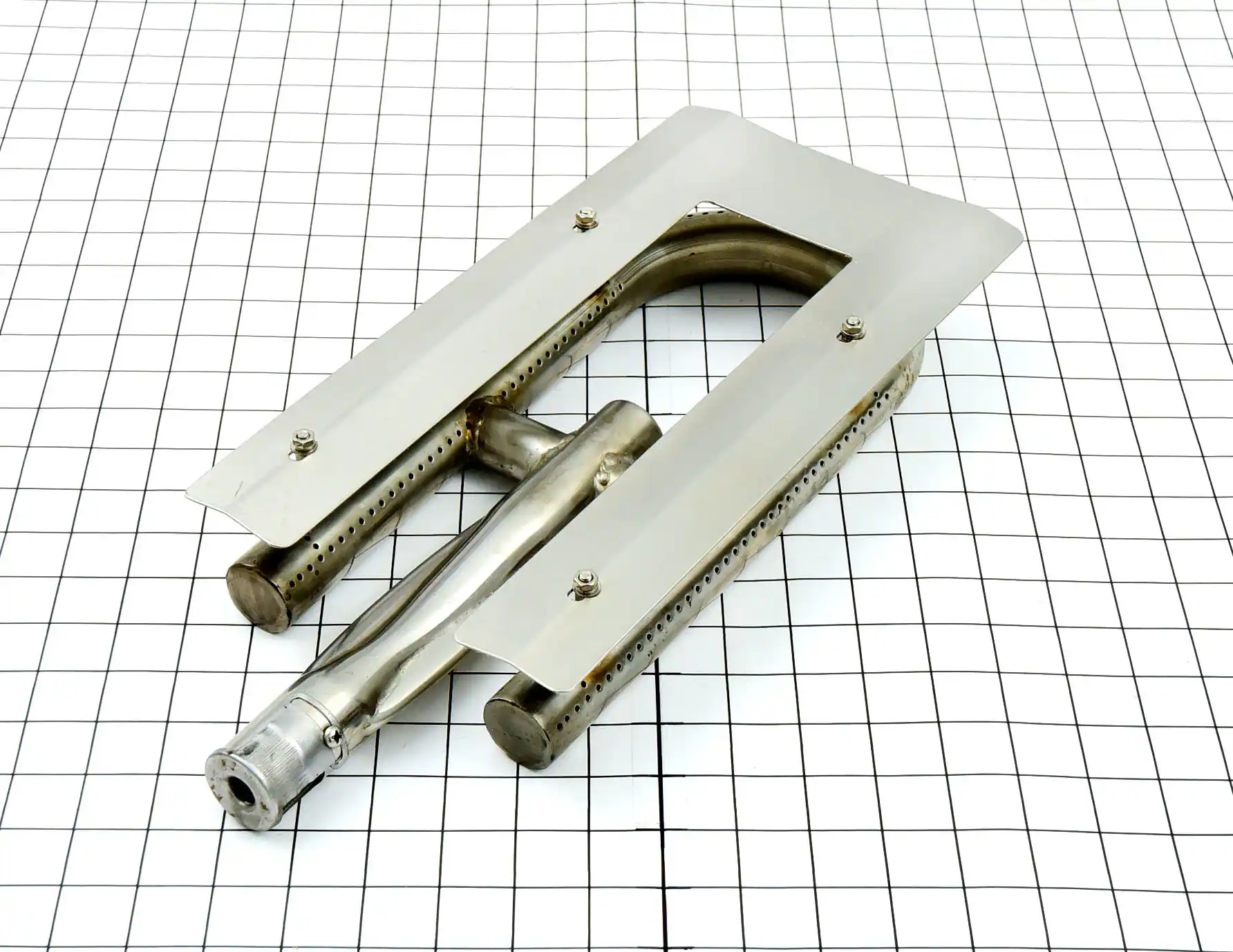 Front. Music City Metals - Music City Metals - MCM141034110 burner, center-fed pipe, ss, pipe burners, center-fed.