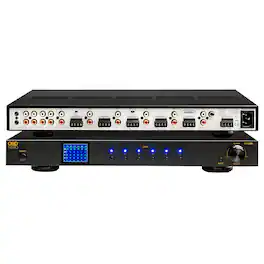 OSD Audio - OSD Nero MX1250 DSP Matrix 12-Channel Amplifier, 6-Zone Multi-Room Audio System for Whole Home Audio - Black