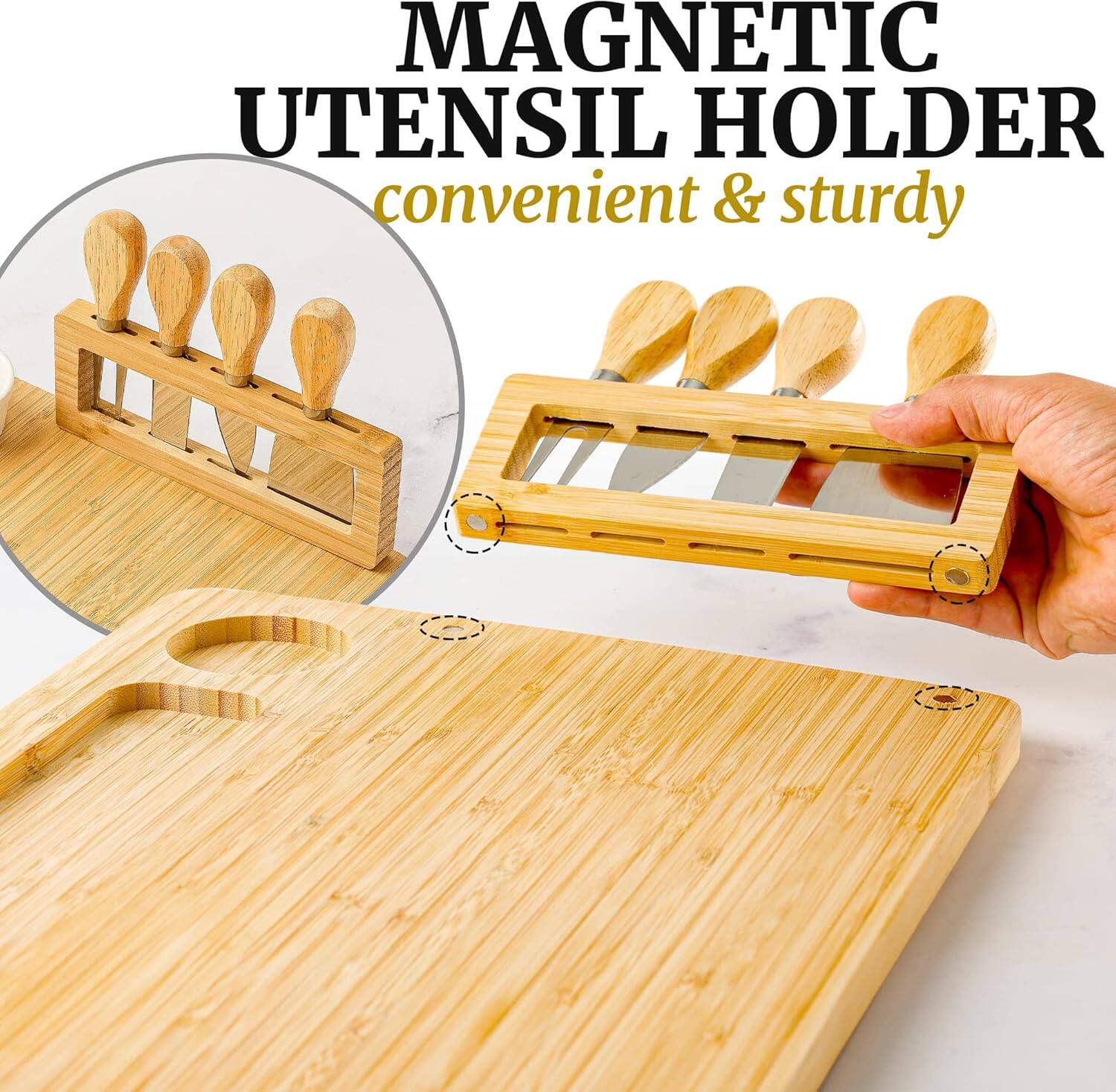 MAGNETIC UTENSIL HOLDER  
convenient & sturdy