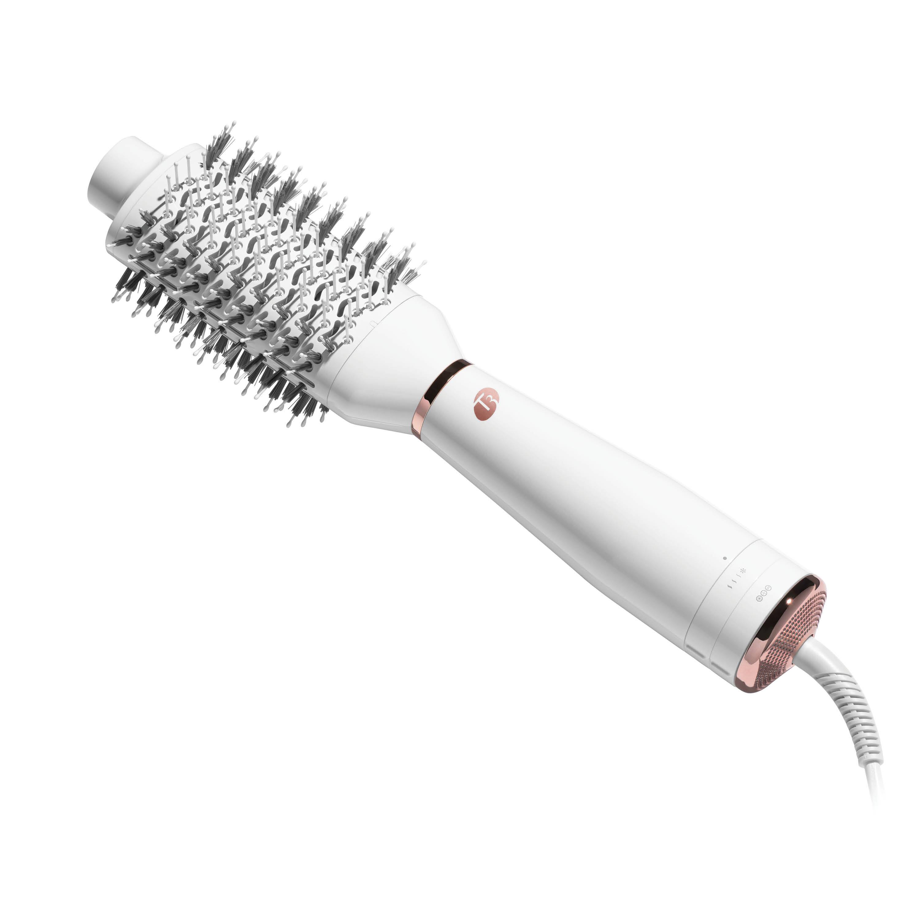 Alt View 12. T3 - AireBrush One-Step Smoothing and Volumizing Hair Dryer Brush - White.