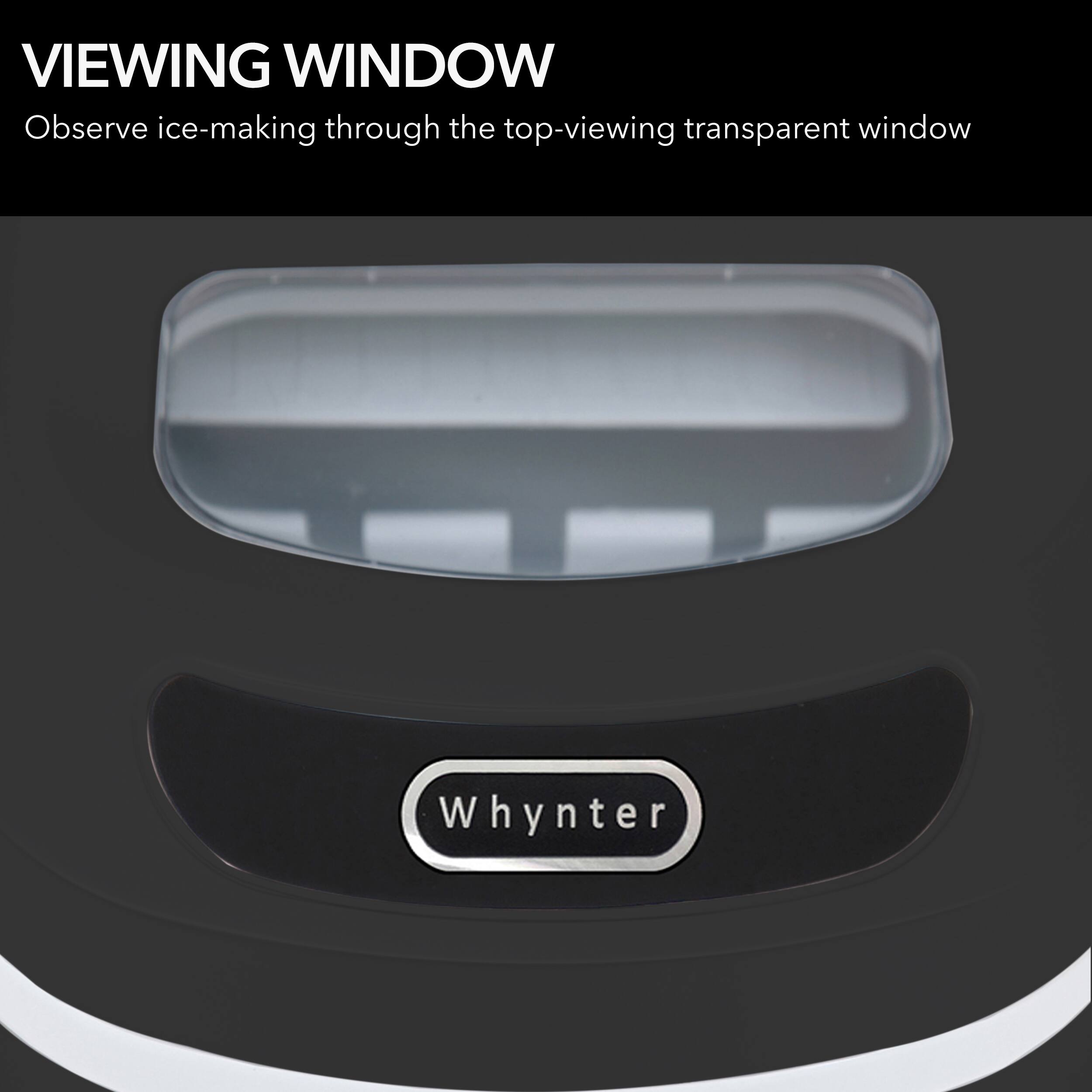 Alt View 15. Whynter - Whynter Compact Portable Ice Maker 27 lbs - Metallic Black.