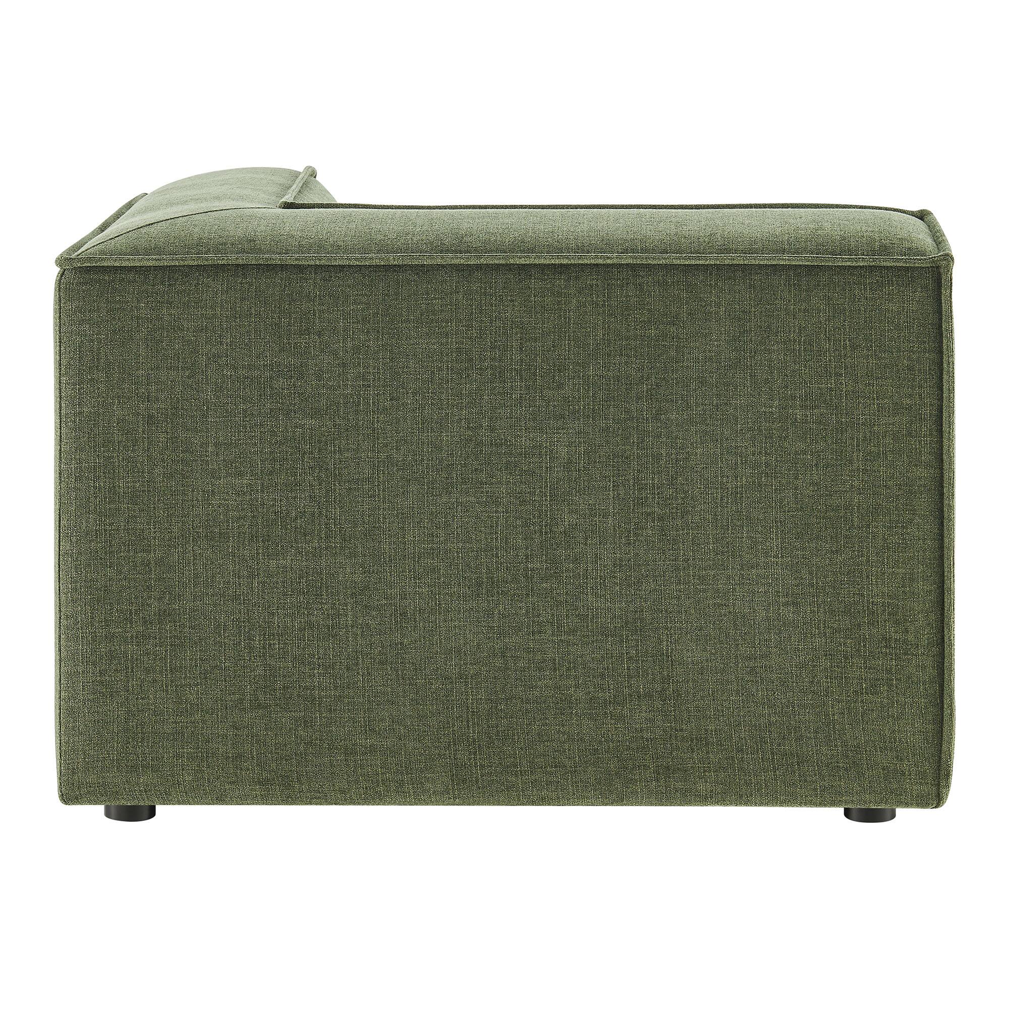 Alt View 4. Modway - Restore Performance Fabric Upholstered Modular Corner Chair by Modway - Foliage.