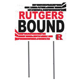 Jardine - Rutgers Newark Scarlet Raiders 18" x 24" Bound Yard Sign - White