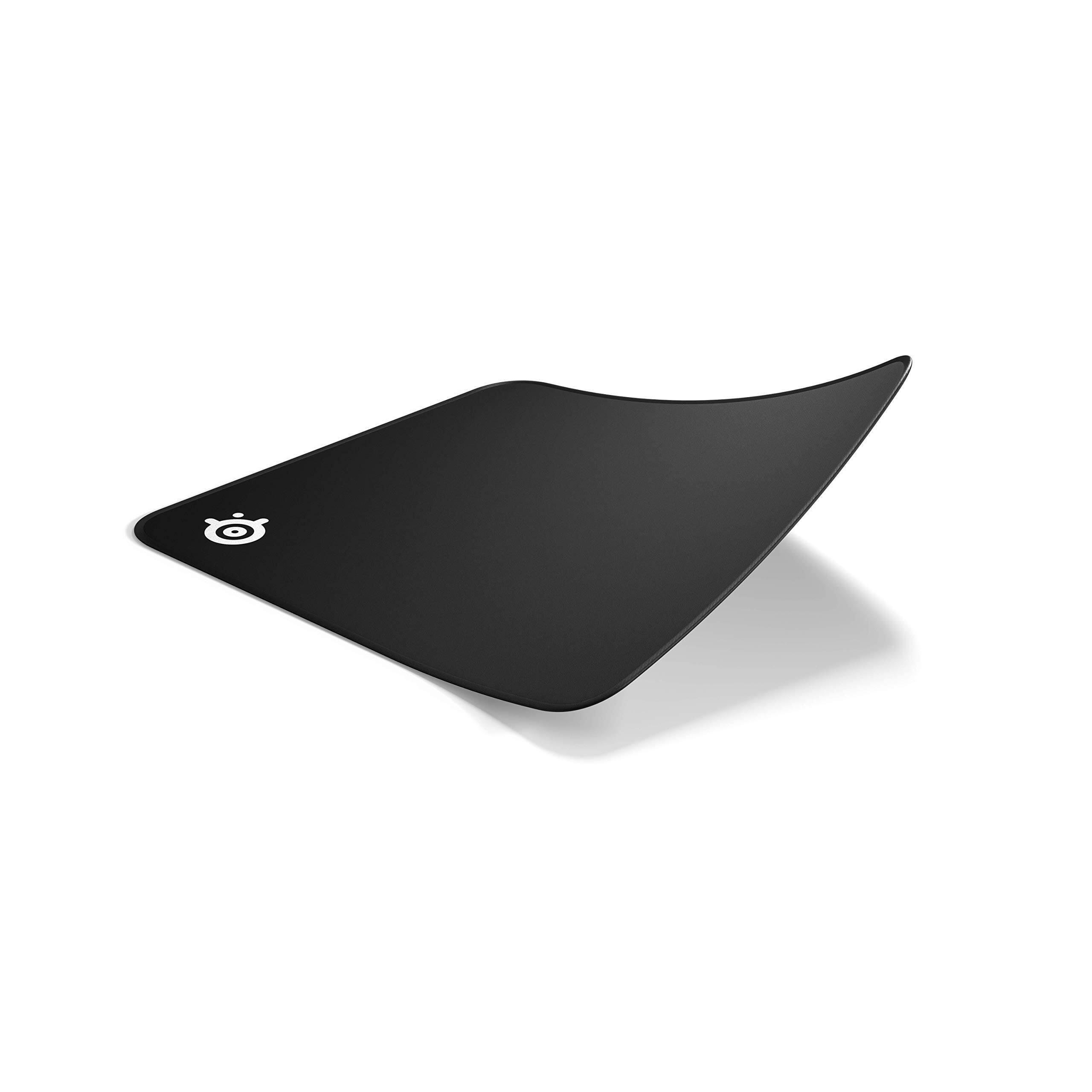 Alt View 5. SteelSeries - QcK Edge Medium Gaming Mouse Pad Stitched-Edge Micro-Woven Cloth Optimized Optical Laser Sensors - Black.