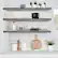 Alt View 2. Sorbus - Sorbus Floating Shelves for Wall - 35 Inch Long Bathroom Shelves, Wall Decor for Bedroom, Kitchen, Living Room - Gray.