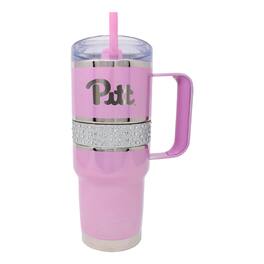 Nordic Company - Pitt Panthers 32oz. MyBevi Rhinestone Hollywood Travel Mug - Pink